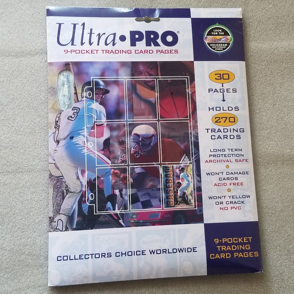 Ultra Pro 9 Pocket Trading Cards Pages Hologram Series